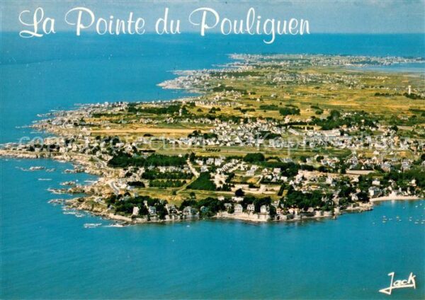Le Pouliguen La pointe de la côte sauvage vue aérien