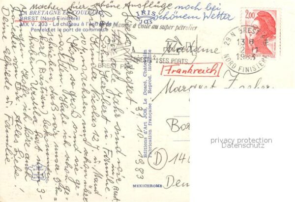 Brest 29 Le chateau a l’entree de Penfeld et le – Bild 2