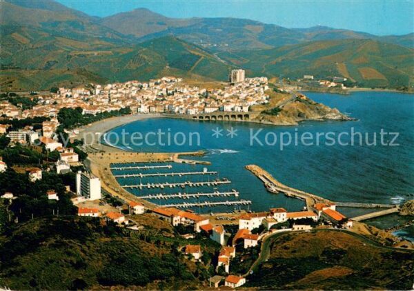 Banyuls-sur-Mer Vue generale par avion