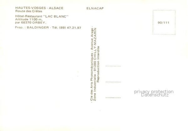 Orbey Haut Rhin Hotel Restaurant Lac Blanc – Bild 2