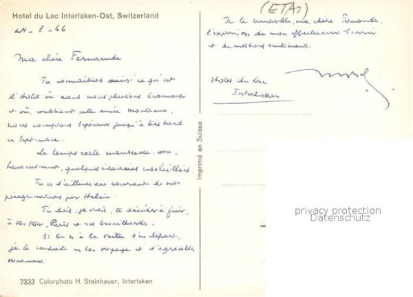 Interlaken BE Hotel du Lac – Bild 2