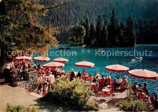 Flims GR Terrassen Restaurant am Caumasee