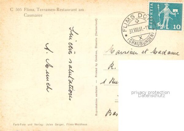 Flims GR Terrassen Restaurant am Caumasee – Bild 2