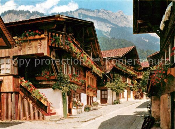 Brienz GR Motiv Bergdorf Gasse