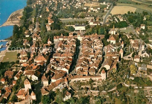 Murten Morat Fliegeraufnahme