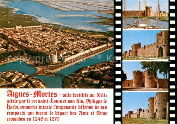 Aigues-Mortes Gard Ville fortifiée Chateau vue aerienne