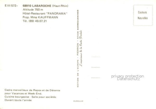 Labaroche Hôtel Restaurant Panorama – Bild 2