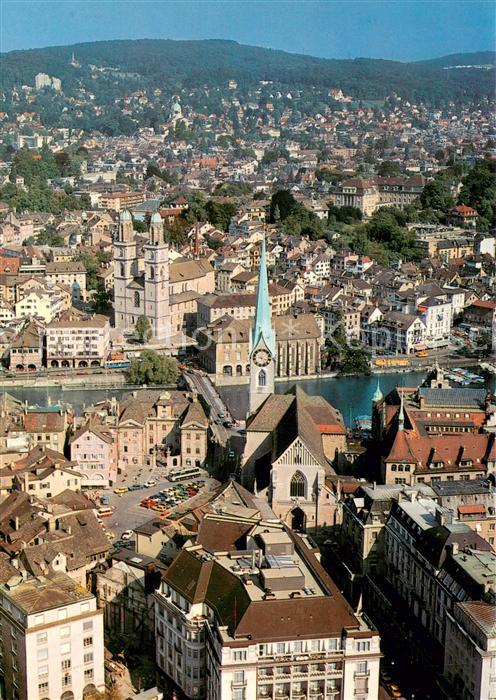 Zuerich ZH Zentrum Fraumünster Grossmünster Fliege