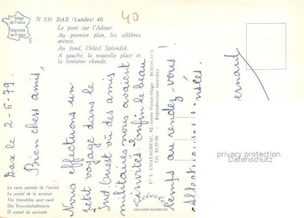 Dax Landes Pont sur l'Adour Arènes Hôtel Splendid – Bild 2