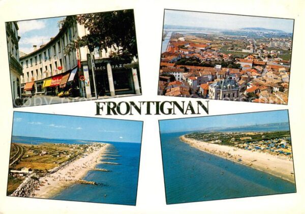 Frontignan Herault Panorama la mairie plage vue aérienne