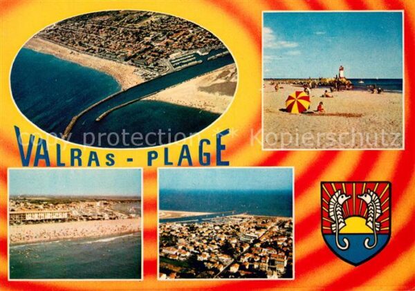 Valras-Plage Vues aériennes Plage Phare Blason