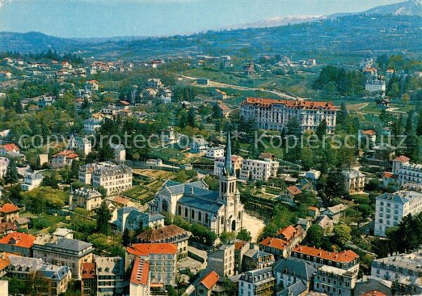 Aix-les-Bains Vue aerienne Quartier de l’Eglise Notre