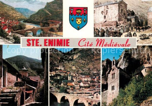 Sainte-Enimie Cite Medievale Hier et aujourd_hui