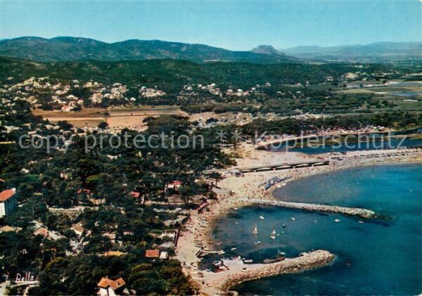 Saint-Aygulf Var Vue aerienne sur le port et la plage