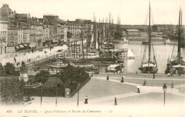 Le Havre Quai d’Orleans et Bassin du Commerce