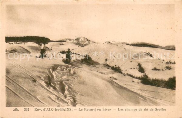 Aix-les-Bains Le Revard en hiver Les champs de ski de