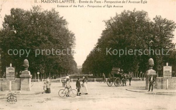 Maisons-Laffitte Entree du Parc Perspective de l’Avenue