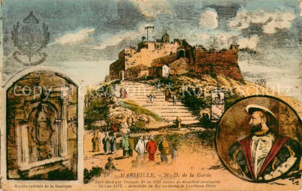 Marseille Bouches-du-Rhone ND de la Garde Fort eleve par Francois