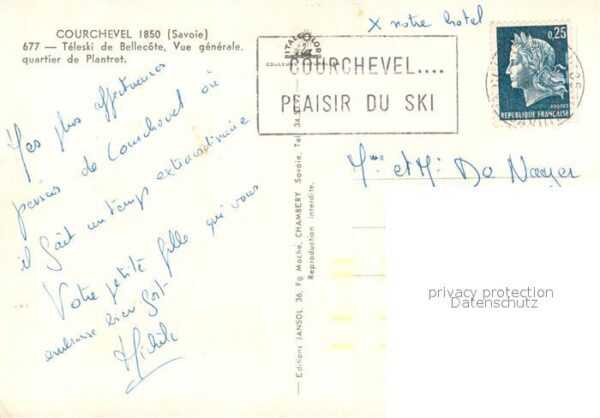 Courchevel Teleski de Bellecote Vue generale quart – Bild 2
