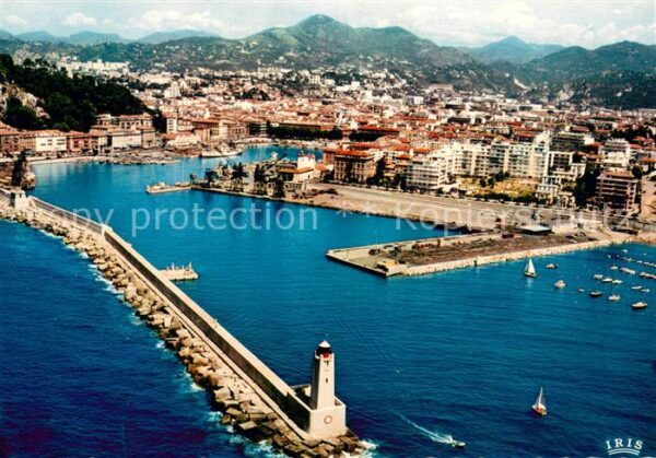 Nice Alpes Maritimes Vue generale aerienne du port