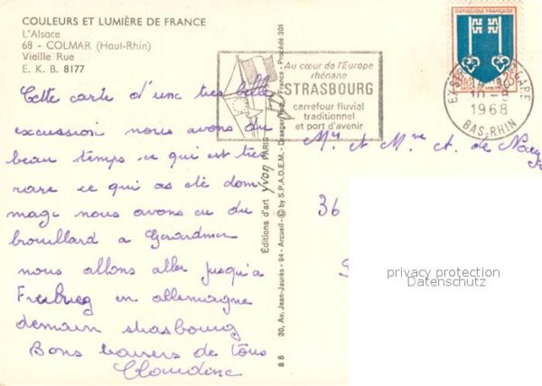 Colmar Haut Rhin Elsass Vielle Rue – Bild 2