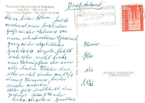 Engelberg OW Restaurant Gerschnialp Cafe Ritz – Bild 2