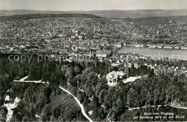 Uetliberg ZH Fliegeraufnahme