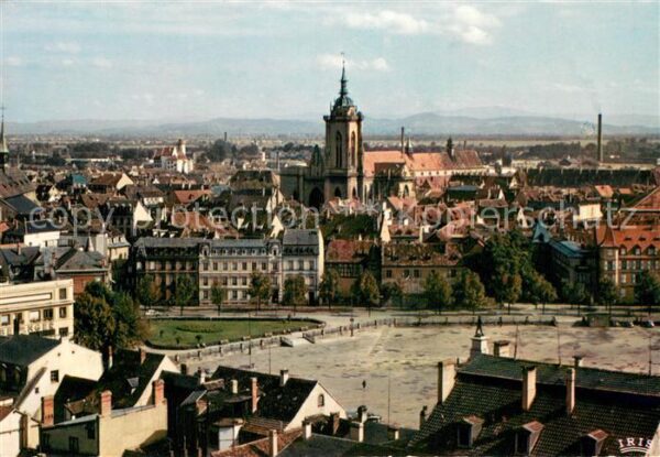 Colmar Haut Rhin Elsass Vue generale a l’arriere plan la Foret