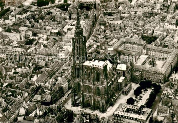 Strasbourg Alsace Fliegeraufnahme mit Strasburger Münster