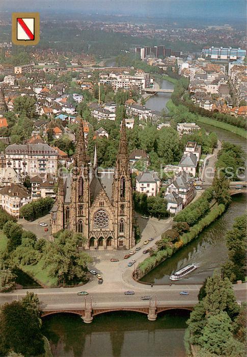 Strasbourg Alsace Eglise Saint Paul Vue aerienne