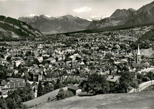 Chur GR Panorama Blick gegen Falknis und Scesap