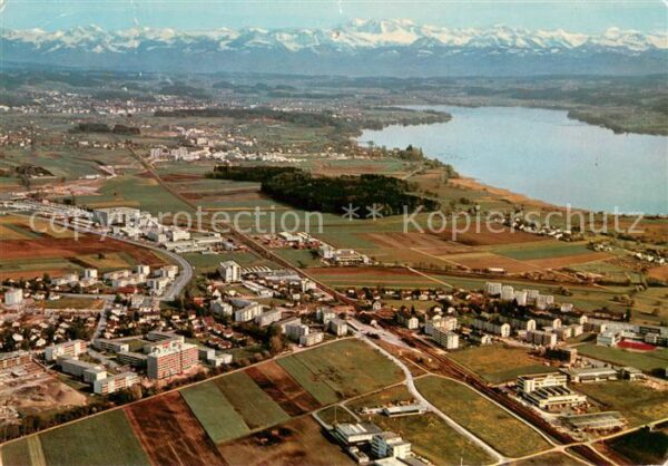 Schwerzenbach Greifensee Glarner Alpen Fliegeraufnahm