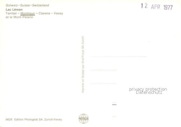 Montreux VD Clarens Vevey Lac Leman – Bild 2