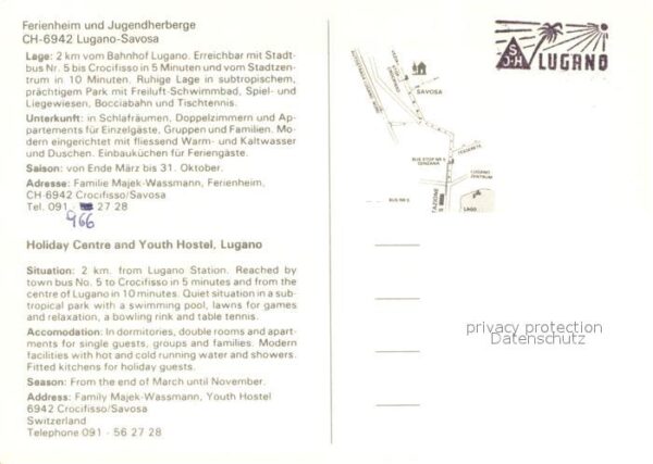 Savosa Ferienheim und Jugendherberge Gartenter – Bild 2