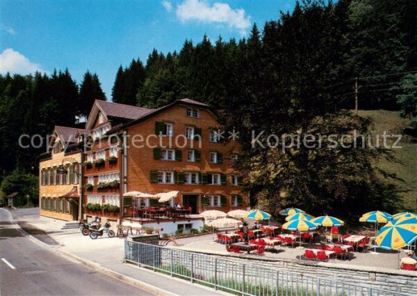 Urnaesch AR Gasthaus Rossfall Terrasse