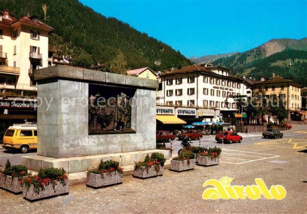 Airolo Monumento alle vittime del traforo del
