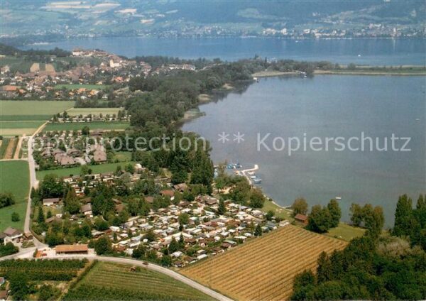 Vinelz Camping Strand am Bielersee Fliegeraufn
