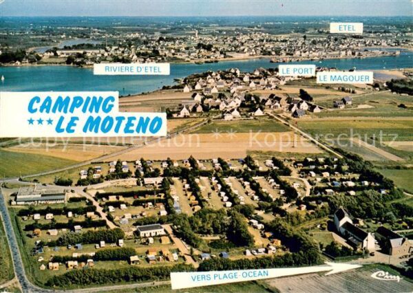 Plouhinec Morbihan Camping Le Moteno vue aérienne