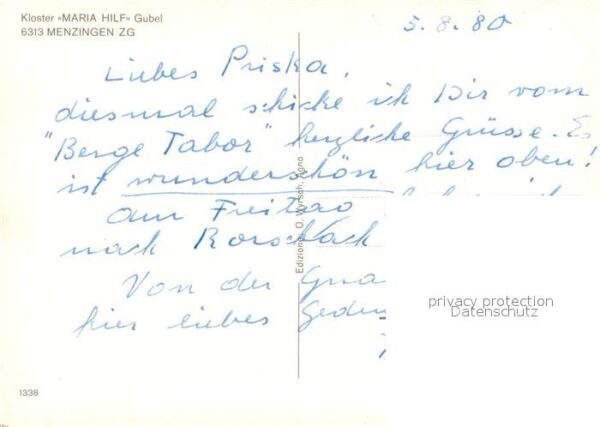 Menzingen Zug Kloster Maria Hilf Gubel Fliegeraufnahm – Bild 2