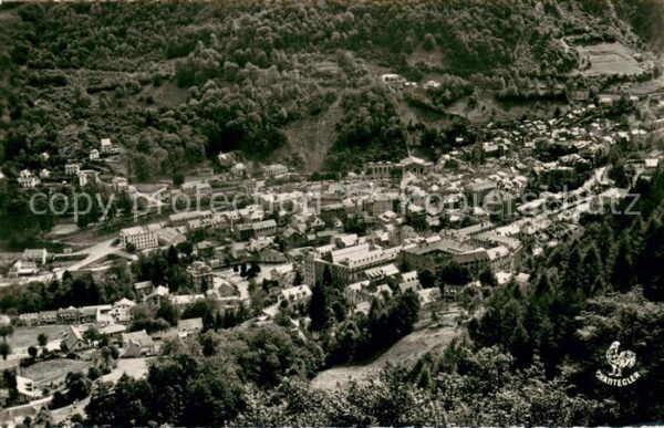 Cauterets Vue generale aerienne sur la Ville de l