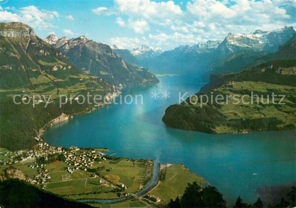 Brunnen Vierwaldstaettersee SZ Blick vom Urmiberg