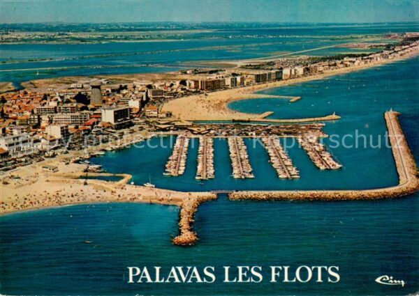Palavas-les-Flots Herault Vue aerienne Le port de plaisance Les P