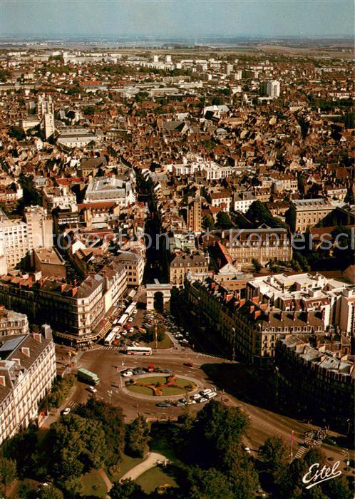 Dijon 21 Vue generale aerienne Place Darcy Porte