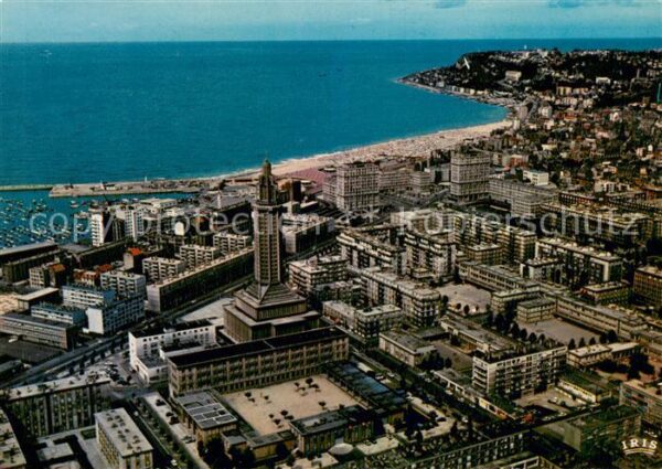 Le Havre Vue aerienne sur la Porte Oceane
