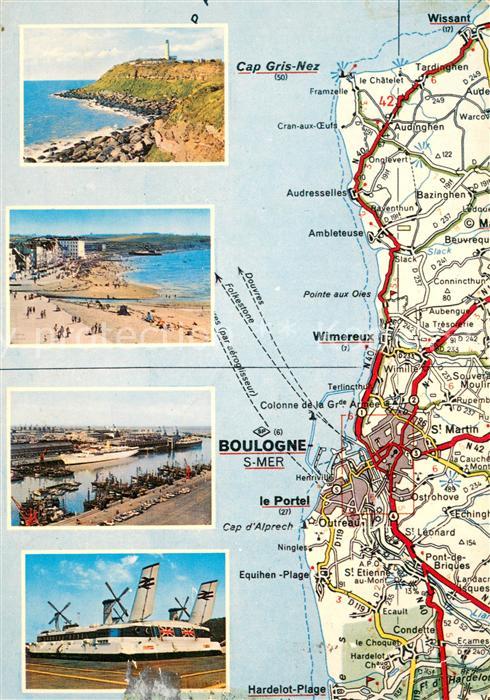 Boulogne-sur-Mer Panorama de la Côte d_Opale Hafen Luftk