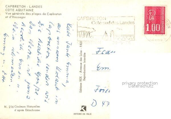 Capbreton Vue aérienne des plages de Capbreton et – Bild 2
