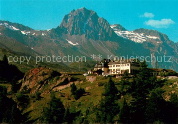 Maloja GR Hotel Maloja Kulm mit Piz Lagrev Albula