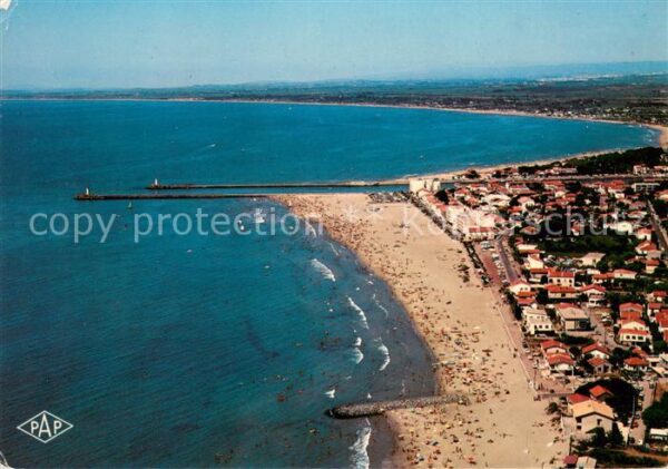 Le Grau d Agde Le front de mer vue aérienne
