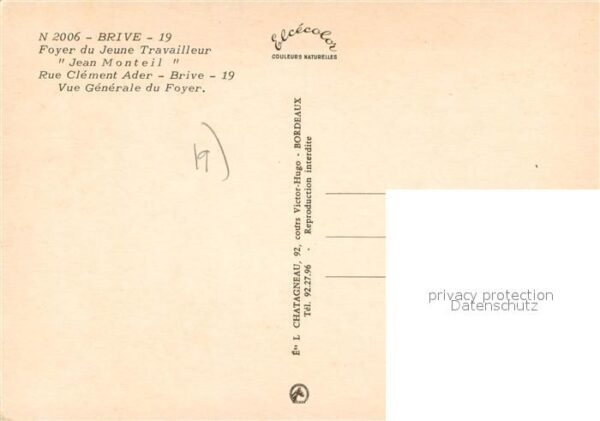 Brive Correze Foyer du Jeune Travailleur Jean Monteil – Bild 2