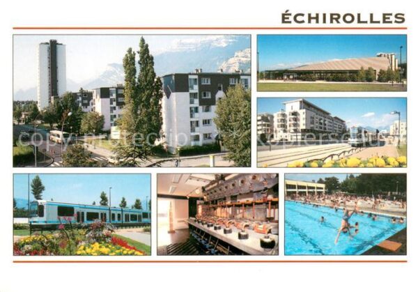 Echirolles La Ponatiere le Centre Ville le Gymnase